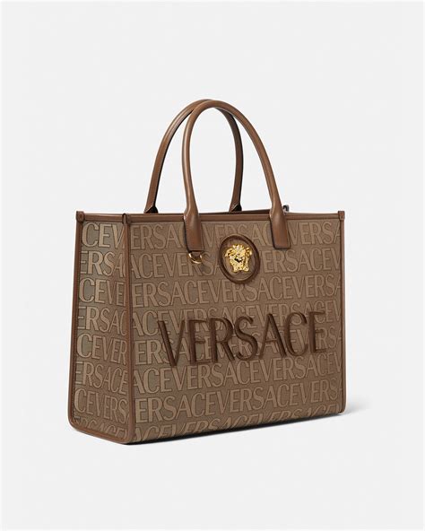 versace tote bag for men|versace allover large tote bag.